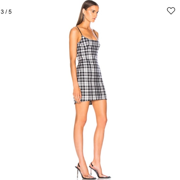 ALEXANDER WANG Tailored Mini Cami Dress Plaid - Picture 5 of 16